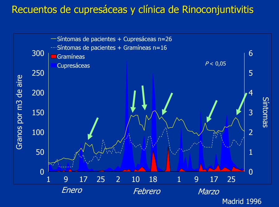 Alergia a las cupresaceas